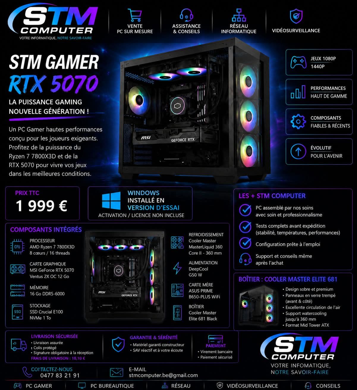 STM GAMER RTX 5070