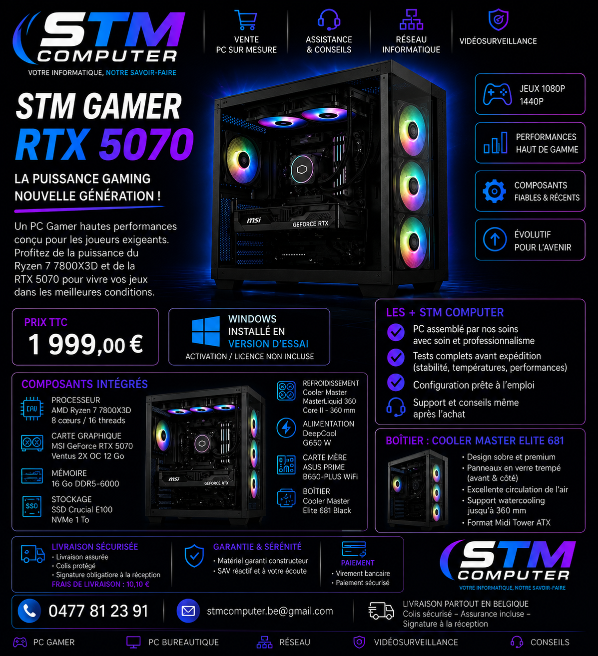 STM GAMER RTX 5070