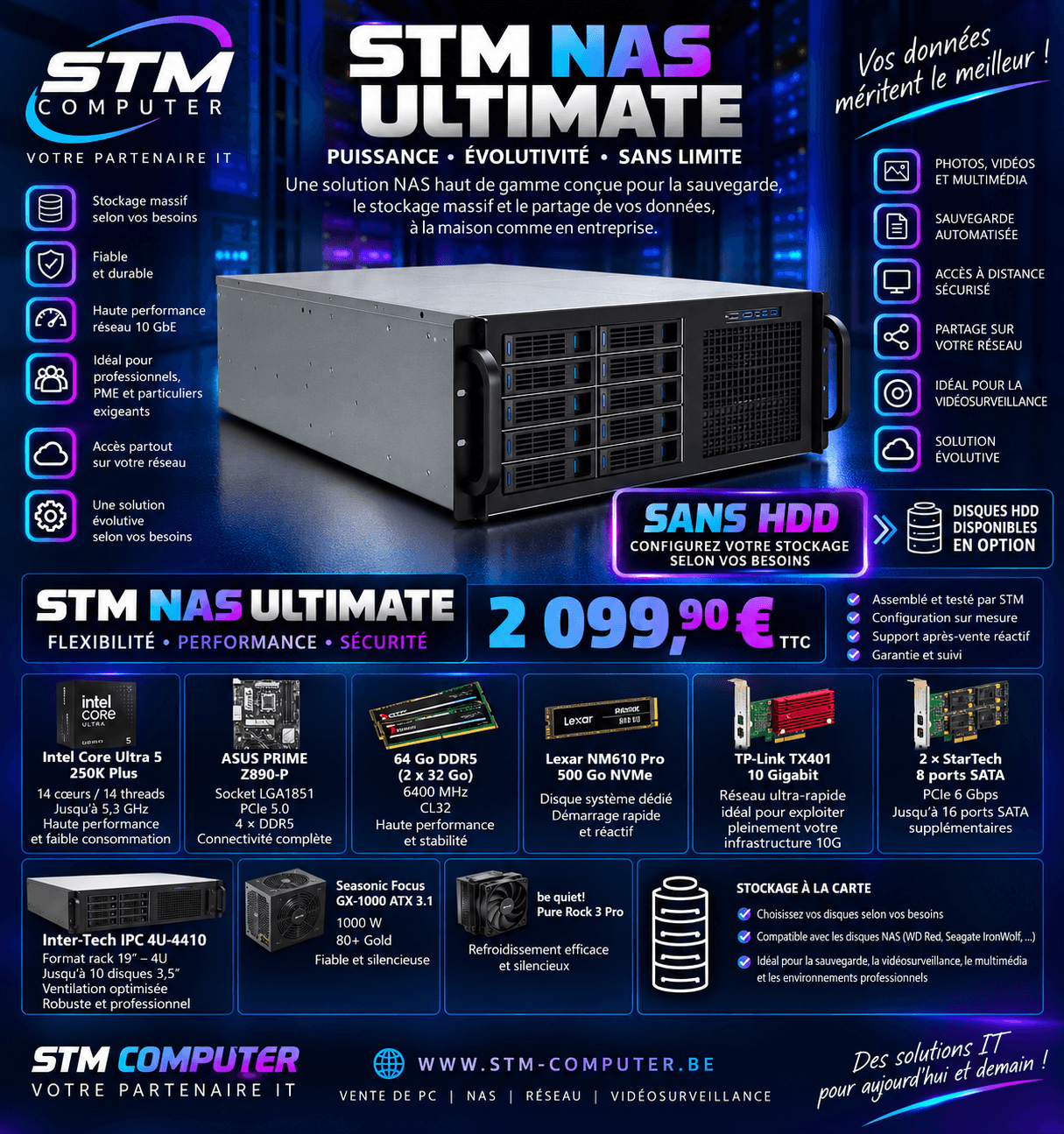🏆 STM NAS ULTIMATE — Sans HDD